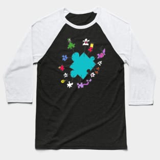 Autism in Wonderland 2 Baseball T-Shirt